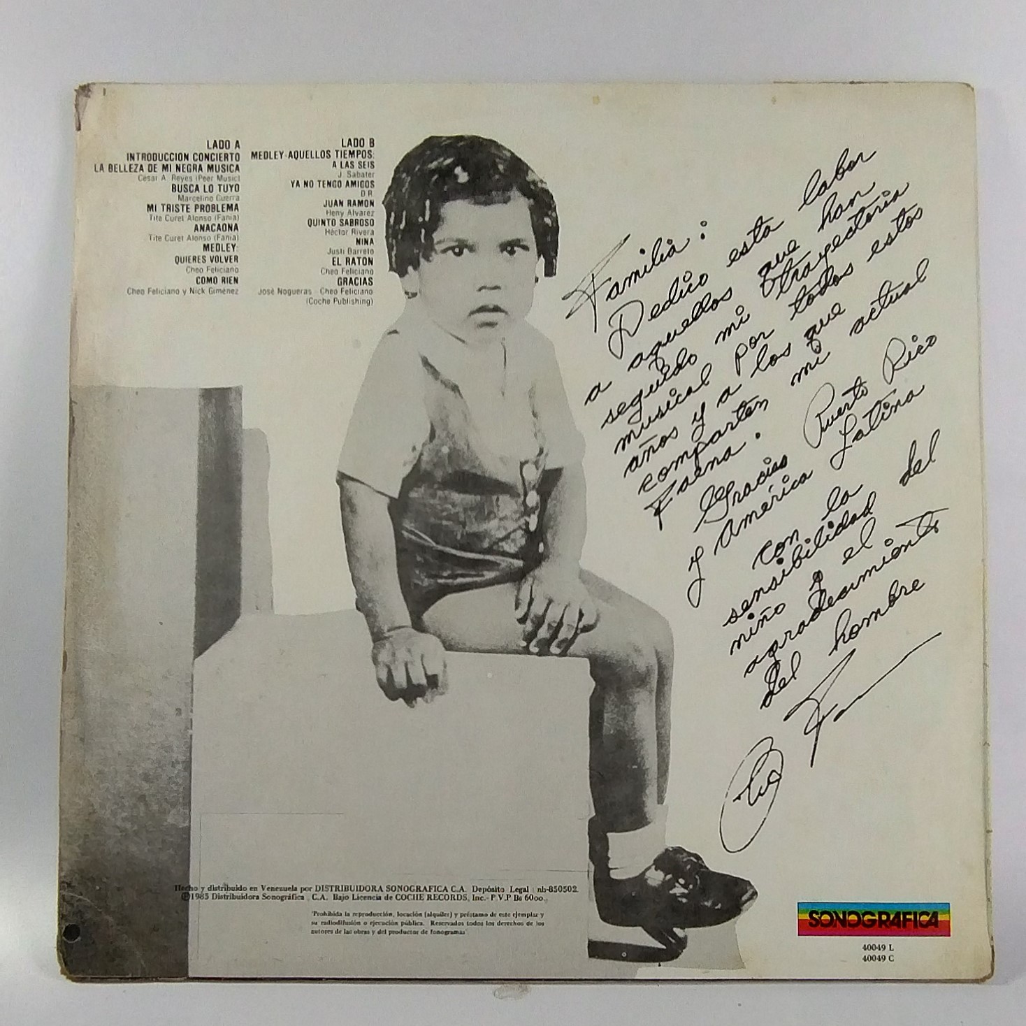 Cheo Feliciano – 25 Años de Sentimiento – Sonero Colombia